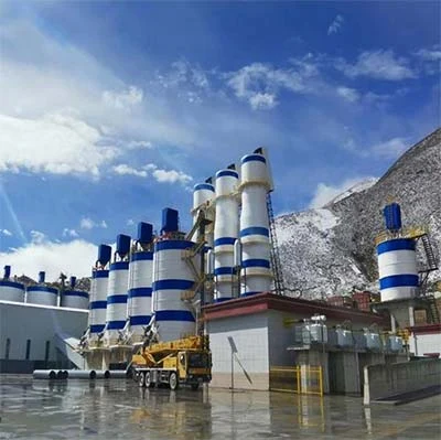 Шахтная печь для обжига известняка