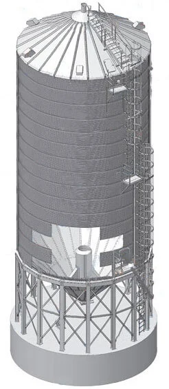 Схема цементного силоса