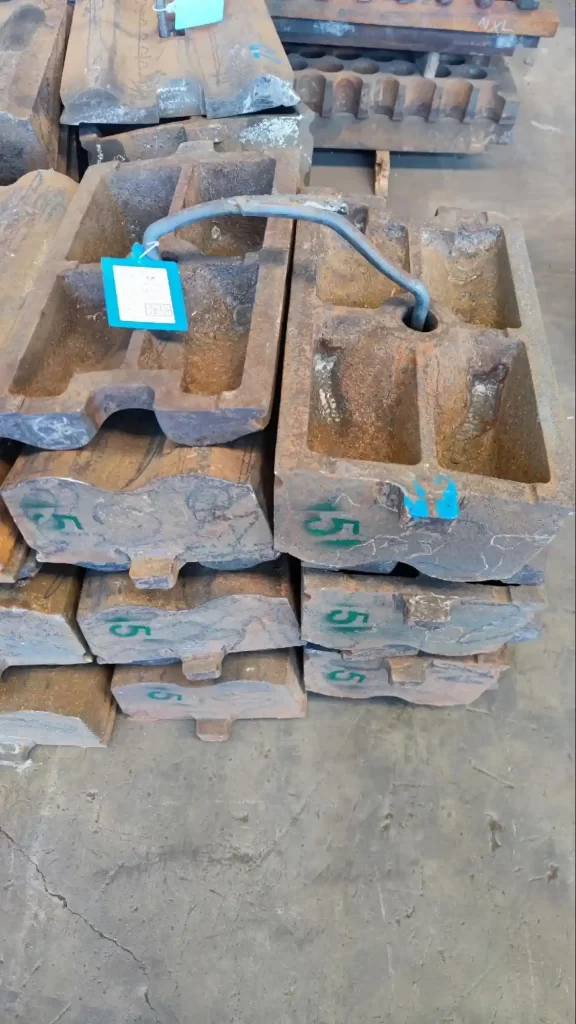 Этап производства футеровки для шаровой мельницы