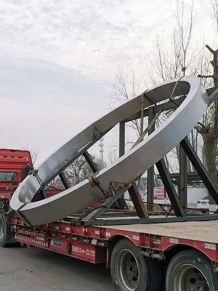 Транспортировка бандажа вращающейся печи