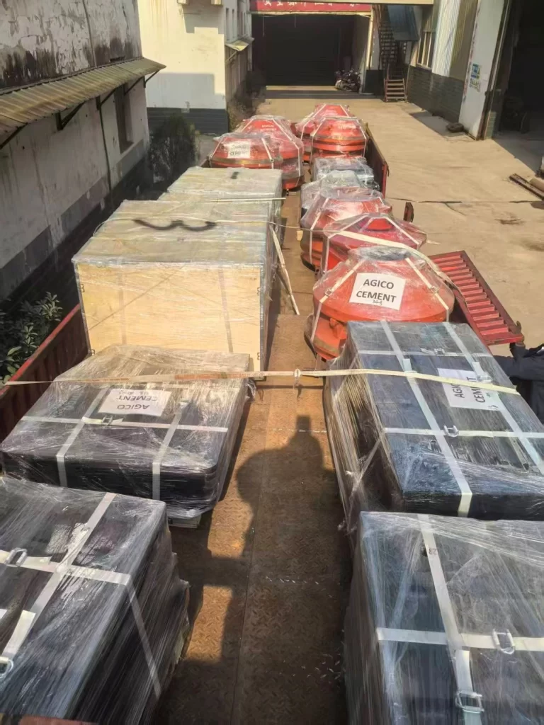 Подготовка запасных частей для дробилок к доставке в Шри-Ланку