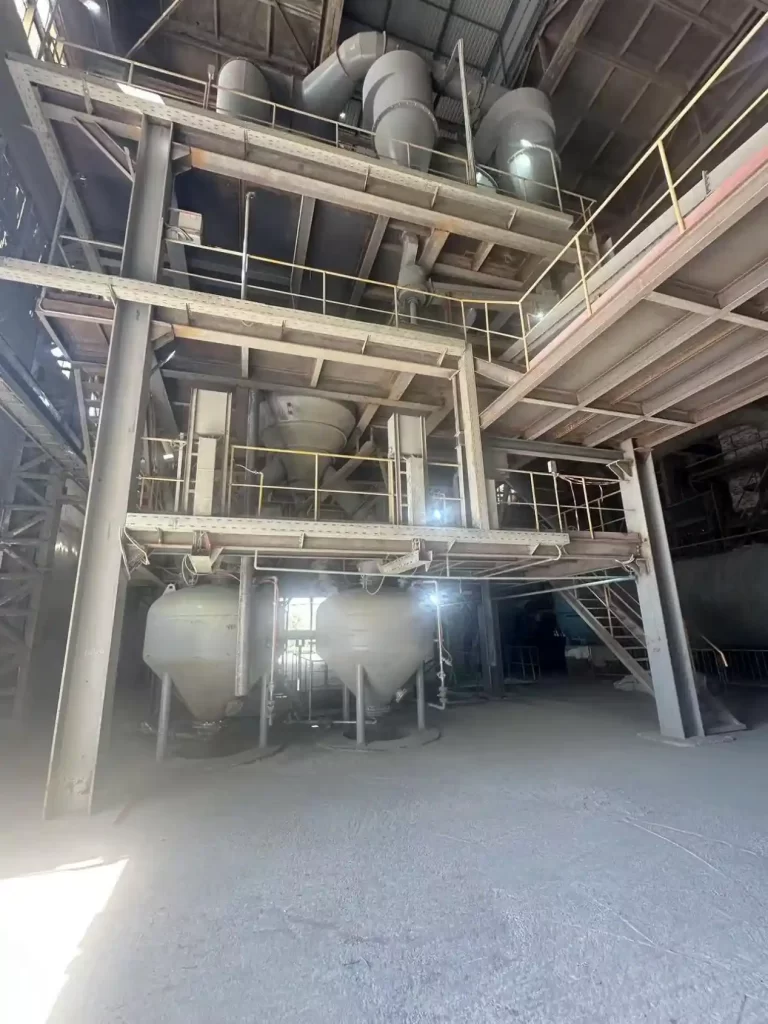 Сепаратор в составе технологической линии цементного завода