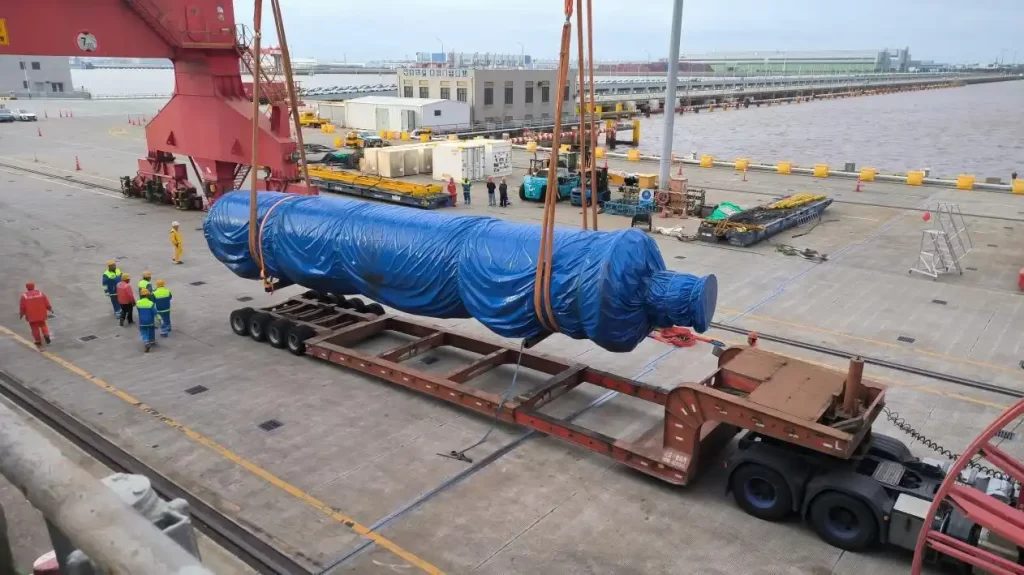 Транспортировка оборудования для линии золы-уноса